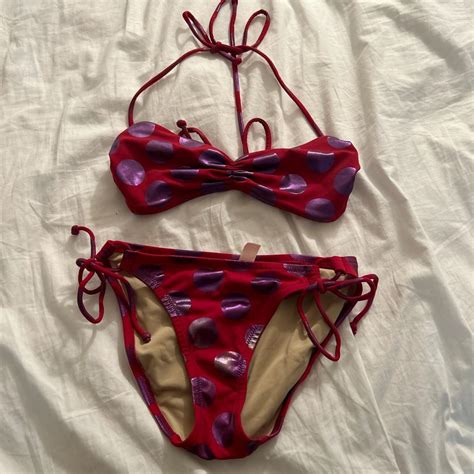 Victorias Secret Vintage Polka Dot Bikini Sooo Depop