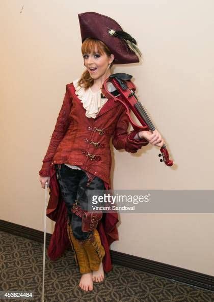 Violinist Lindsey Stirling Backstage During Her Music Video Shoot For