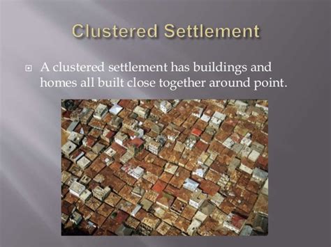 Human settlement patterns