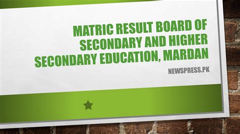 BISE Mardan Board Matric Result 2023 Dailyilm