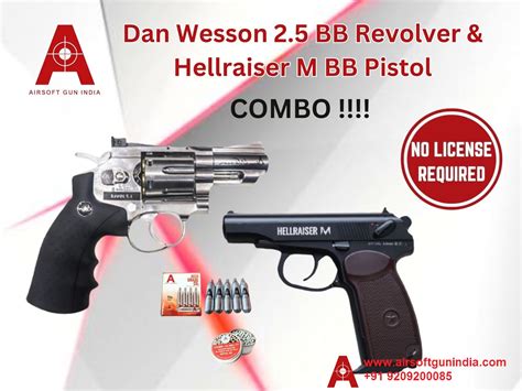 Exclusive CO2 Air Pistol Combo Deal Dan Wesson 2 5 BB Revolver