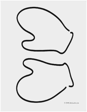 Mitten Drawing Pattern | Free download on ClipArtMag