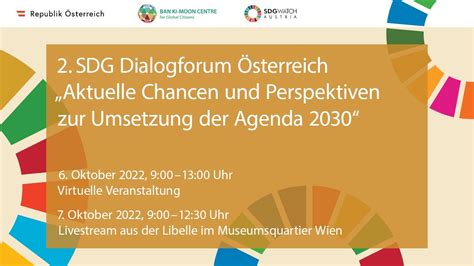 2 SDG Dialogforum Österreich Aktuelle Chancen Perspektiven zur