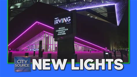 Irving Convention Centers Colorful New Lights Youtube