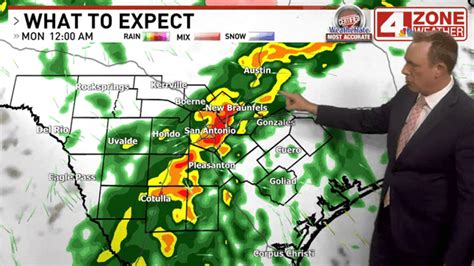 San Antonios Shift From Arctic Cold To Much Needed Rain And Thunderstorms Ahead