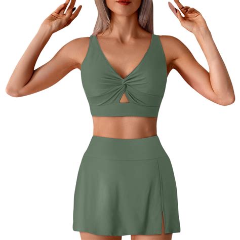 Celivon Womens Bikinis Swimsuit Bikini Set For 2025 Swim Skirts With Removable Pads Bathing Suit