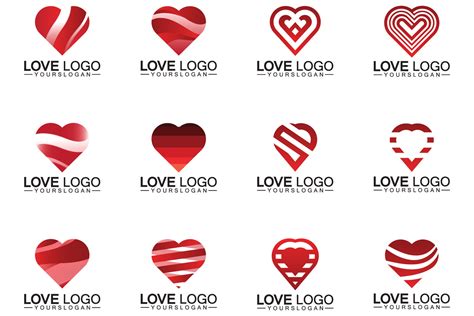 Love Logo Design Heart Shape Logo Vector Graphic by kosunar185 · Creative Fabrica