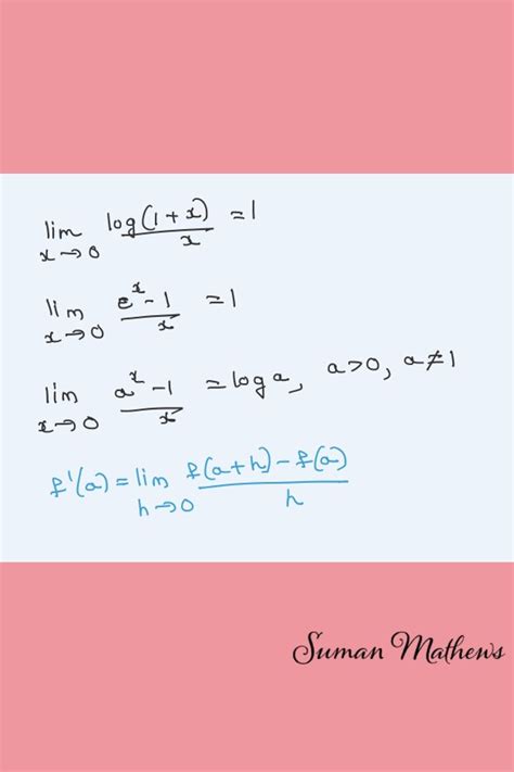 Formulas Of Exponential Limits Logarithmic Functions Exponential