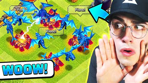 Wow ATTACCO Con FULL DRAGHI ELETTRICI Clash Of Clans YouTube