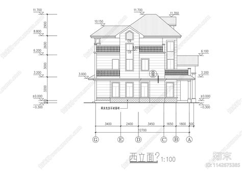 别墅建筑施工图下载【id1142675385】知末案例馆