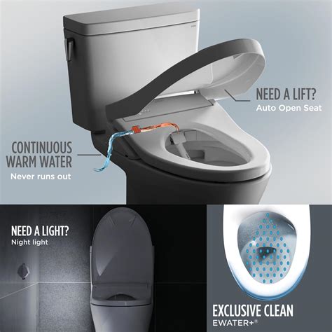 TOTO Drake Washlet + S7A Two-Piece - High Tech Luxury