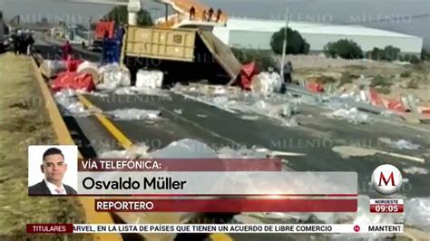 Volcadura Afecta Autopista Texcoco Calpulalpan Grupo Milenio