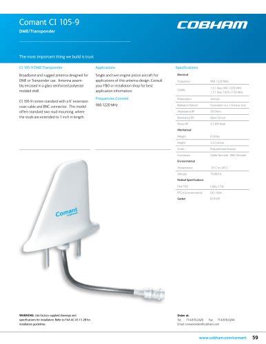 Aviator Cobham Aerospace Communications Pdf Catalogs