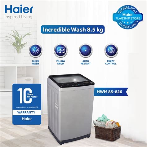 Haier Automatic Washing Machine Hwm Kg Goshop Online Shopping