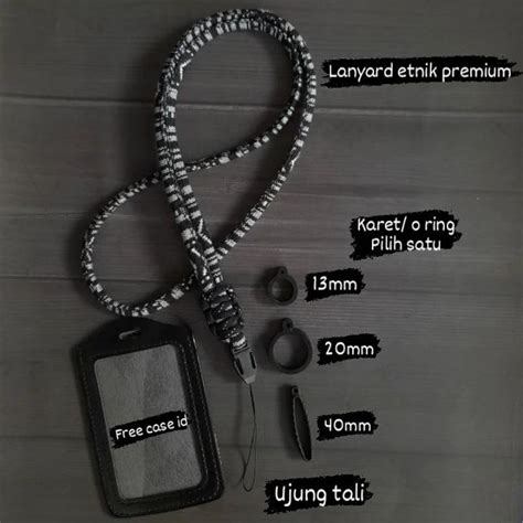 Jual Lanyard Etnik Tali Kalung Gantungan Tenun Etnik Lanyard Paracord