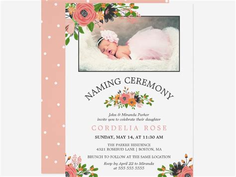 Naming Ceremony Invitation 15 Examples How To Create Tips