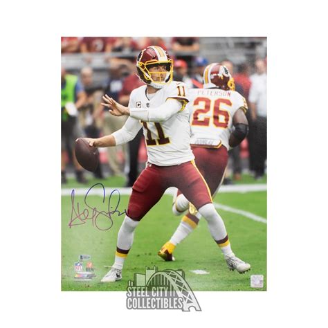 Alex Smith Autographed Washington Redskins 16x20 Photo (White Jersey ...