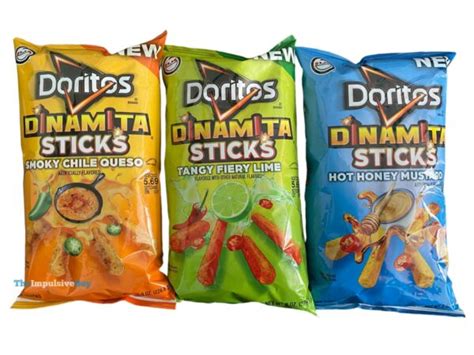 REVIEW: Doritos Dinamita Sticks (Smoky Chile Queso, Tangy Fiery Lime, and Hot Honey Mustard ...