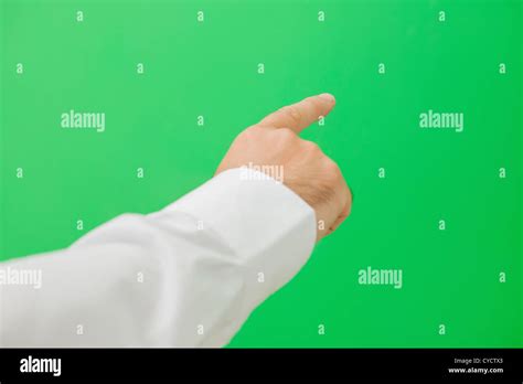 Hand pointing on the right Stock Photo - Alamy