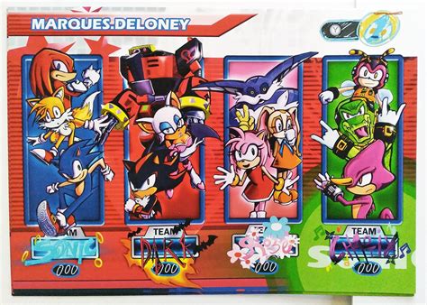 Sonic Heroes Team Select Etsy