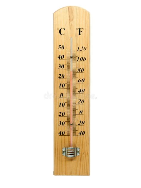 Celsius and Fahrenheit Thermometer Isolated Stock Image - Image of ...