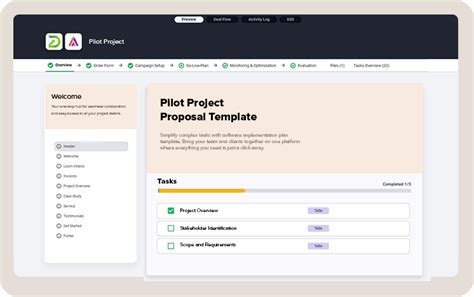 Pilot Project Proposal Template Fully Customizable