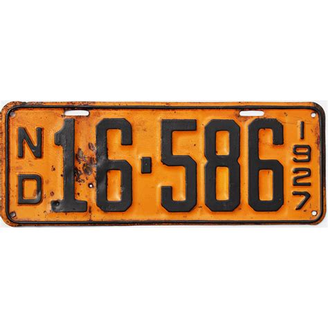 1927 North Dakota #16586 | Vintage ND License Plates