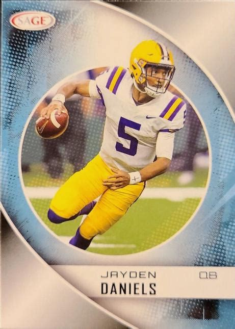 Jayden Daniels 8 Prices 2023 Sage Football Cards