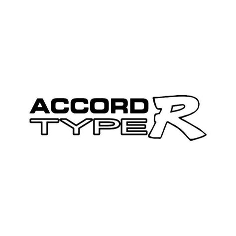 Honda Accord Type R Vinyl Sticker