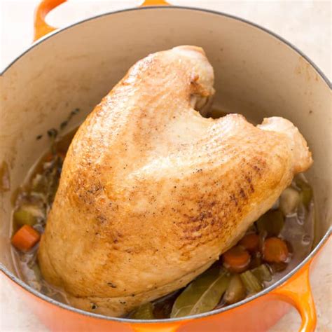 Turkey Breast En Cocotte With Pan Gravy Americas Test Kitchen Recipe