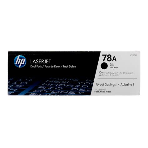 Original Hp 78a Dual Pack Black Laserjet Toner Cartridges Ce278d