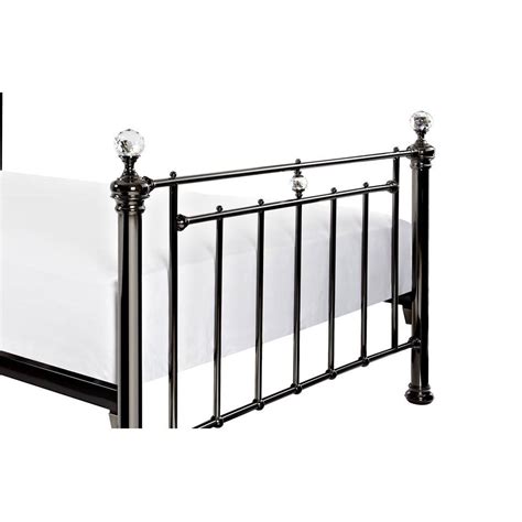 Avior Black Nickel Metal Bed Frame Bae Beds