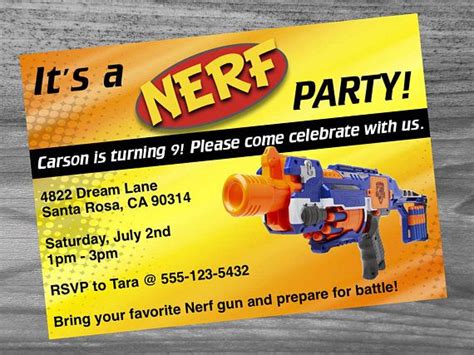 Pin On Nerf Party