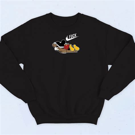 Mickey Mouse Fuck Retro Sweatshirt 90sclothes