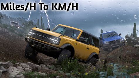 Forza Horizon How To Change Mph To Kmh Youtube