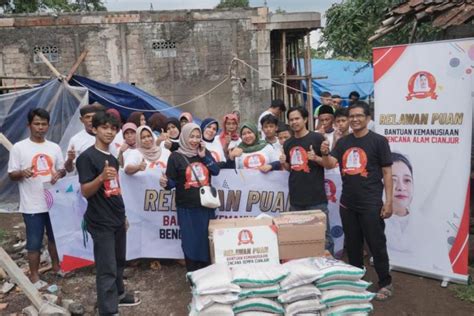 Relawan Puan Salurkan Bantuan Untuk Korban Gempa Cianjur