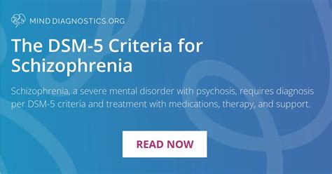 The Dsm 5 Criteria For Schizophrenia