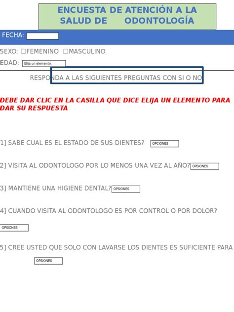 Pdf Encuesta De Odontologia Docx Dokumen Tips