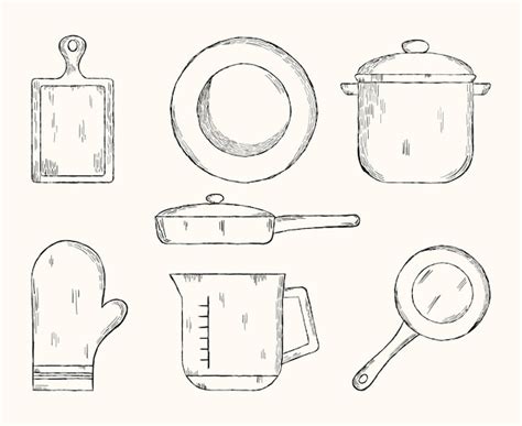 Premium Vector Kitchen Utensils Icon Collection