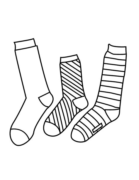 Silly Socks Coloring Page Coloring Pages