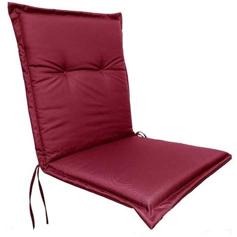 Coussin de chaise imperméable pour fauteuil à dossier bas 100 cm x 50