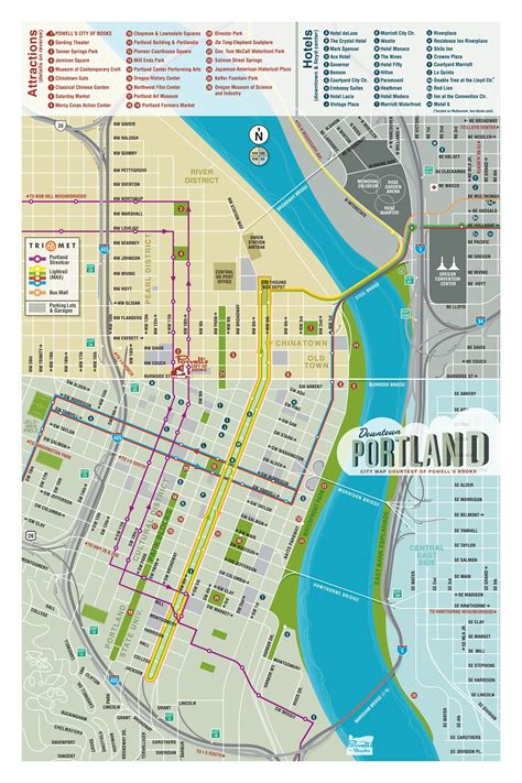 Portland Oregon Map Downtown | Island Maps