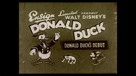 Donald Duck Donald Ducks Debut Orphans Benefit 1930s Ensign