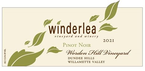 Winderlea 2021 Worden Hill Vineyard Pinot Noir Dundee Hills Rating