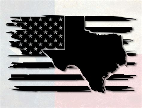 Texas Distressed American Flag Svg Filedigital Downloadsvg File for ...