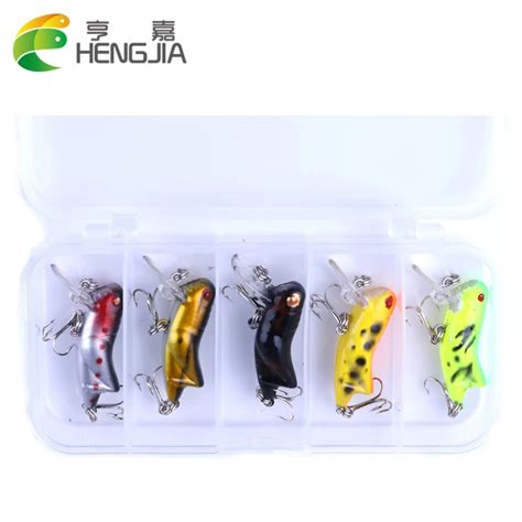 HENGJIA 5pcs Set Grasshopper Insects Fishing Lures Flying Wobblers Lure