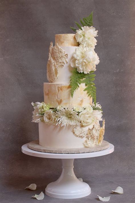 Modern Buttercream with Fresh Flowers Wedding Cake Tutorial ⋆ Shani's Sweet Art