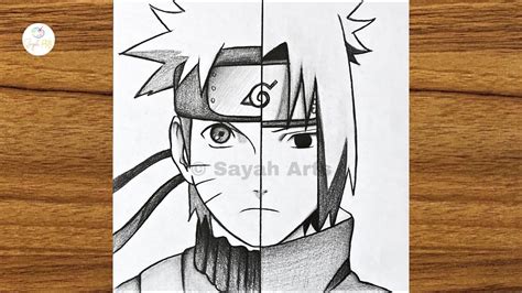 How To Draw Naruto Vs Sasuke How To Draw Anime Step By Step Easy