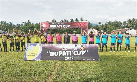 Kepala Dispora Bolmong Wakili Pj Bupati Buka Open Turnamen Bupati Cup