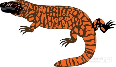 Lizard Clipart-Gila monster Reptile Animal Clipart